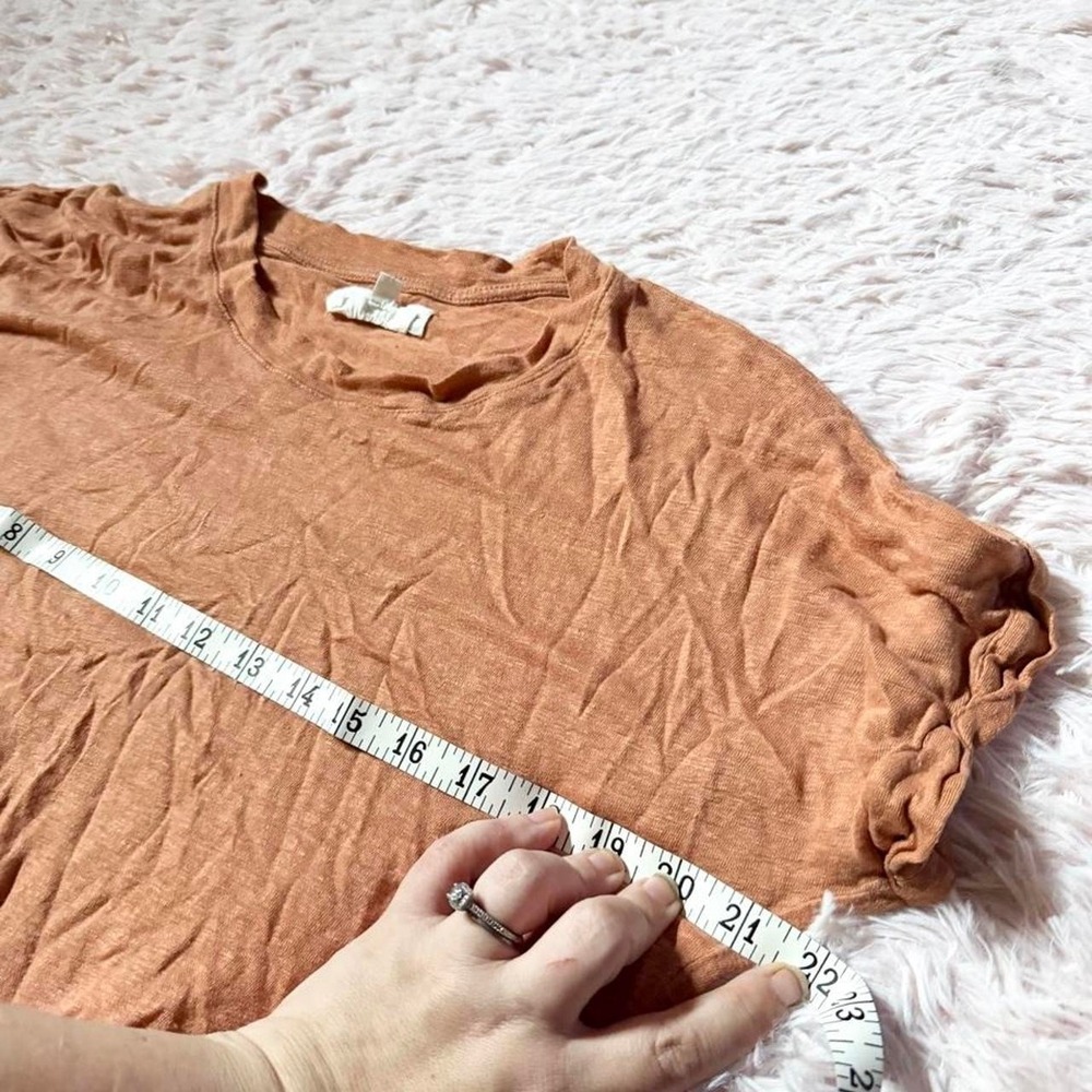 100% Linen Lightweight Flowy Earthy Natural Minimalist Top Womens S Patchouli - Picture 7 of 7